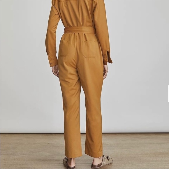 Elizabeth and James Utility Dressy Girl Belted Jumpsuit in Dirt Road Size S NWT - Picture 6 of 11